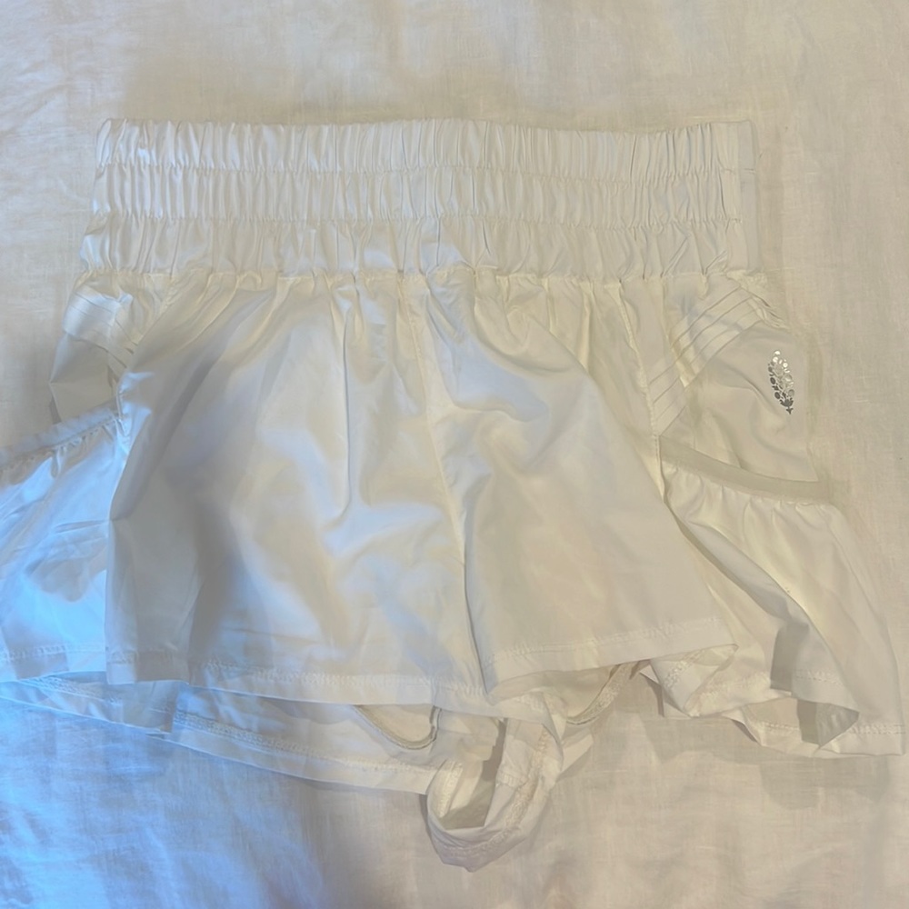 White get your flirt on free people shorts